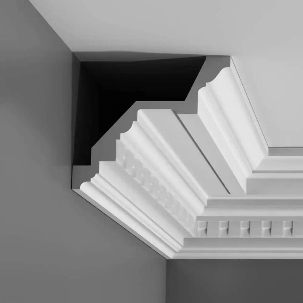 Cornice C422 in bianco  | 194 x 164 x 2000 mm