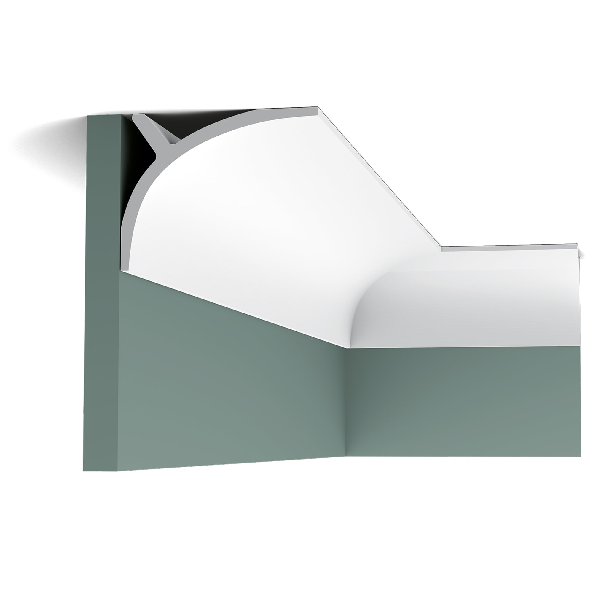 Cornice C991 in bianco  | 140 x 110 x 2000 mm