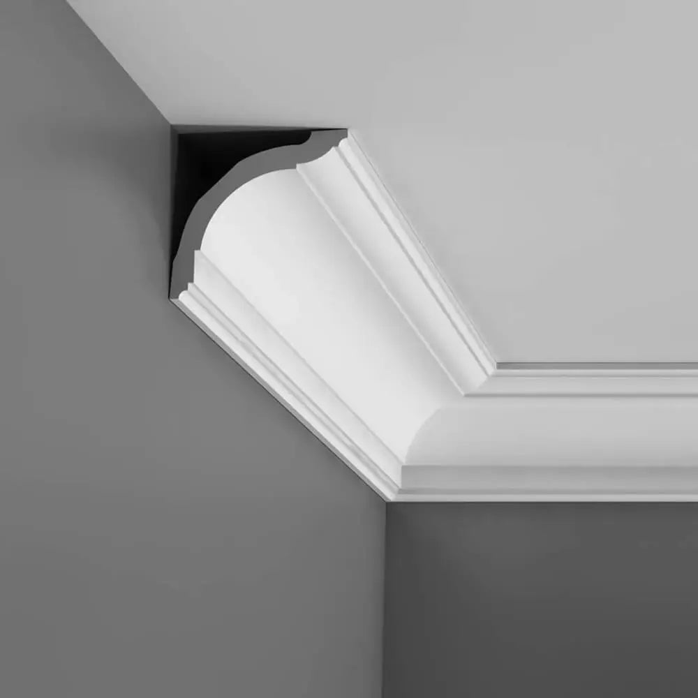 Cornice angolare CX127 in bianco | 94 x 94 x 2000 mm