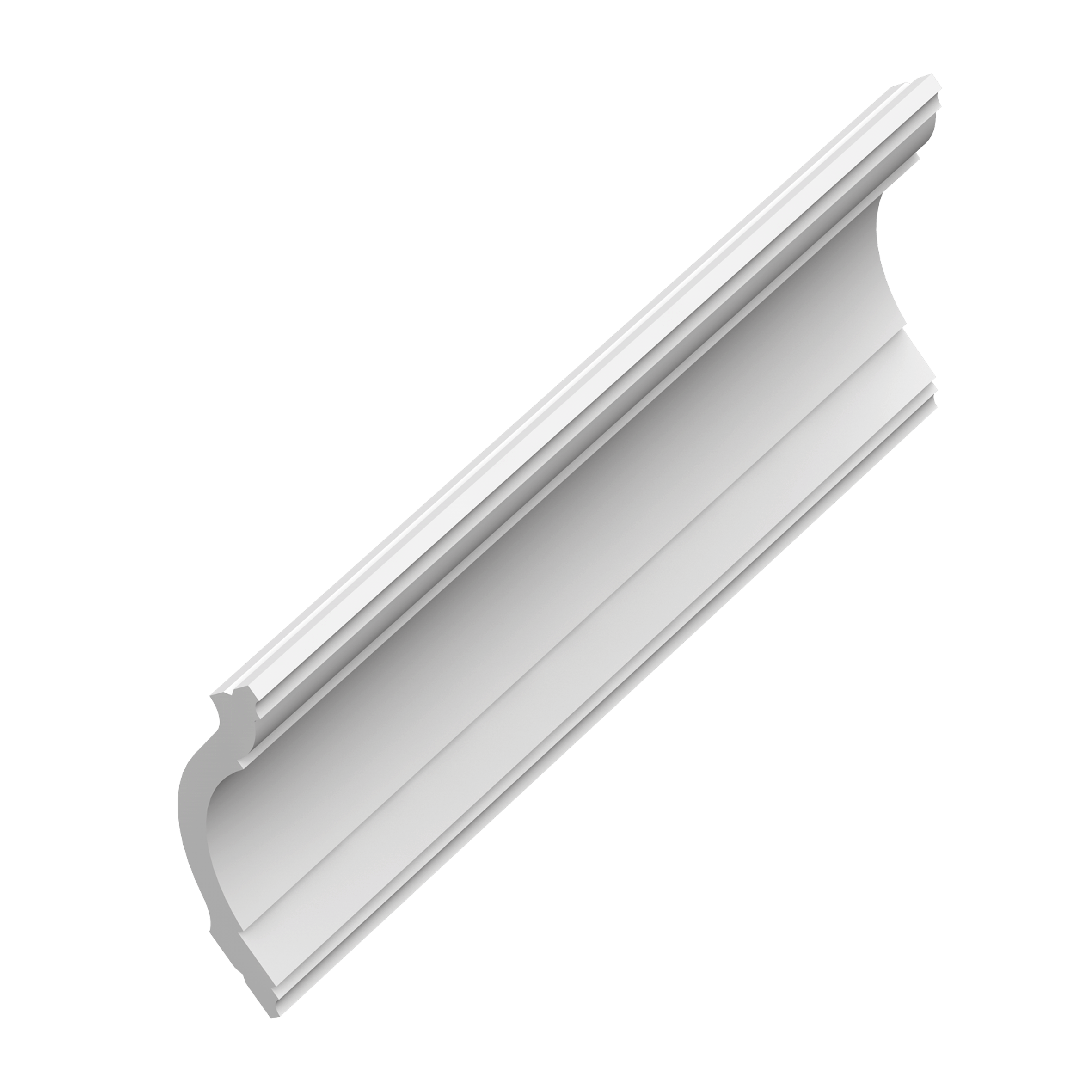 Cornice angolare CX127 in bianco | 94 x 94 x 2000 mm