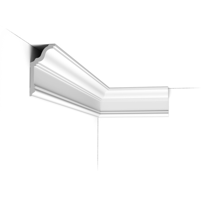 Stuckleiste CX192 in wit | 120 x 60 x 2000 mm