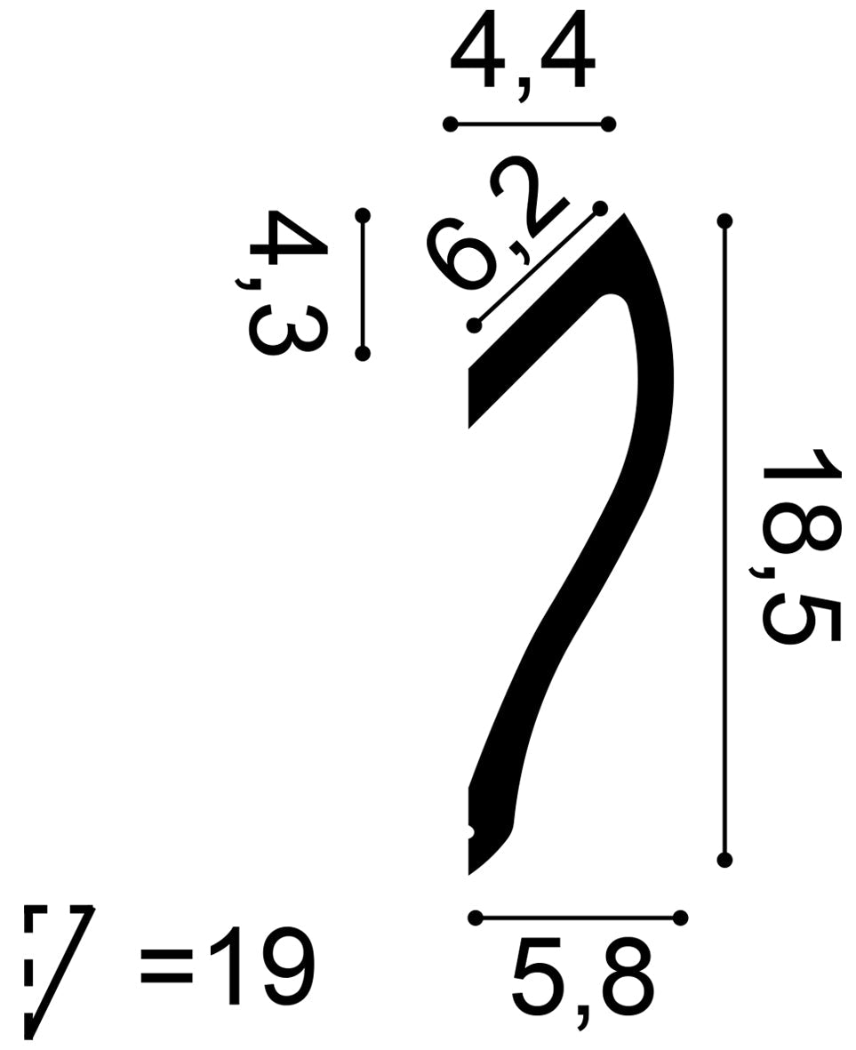 Stuckleiste C371 Schnitt