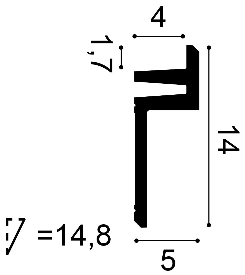 Stuckleiste C382 Schnitt