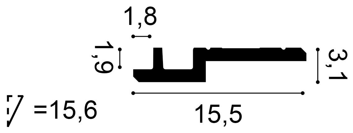 Stuckleiste C395 Schnitt 2