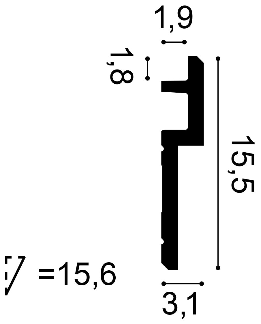 Stuckleiste C395 Schnitt