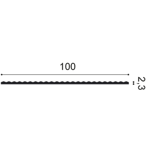 3D Paneel  | 1000 x 23 x 1000 mm | W117 SLOPE